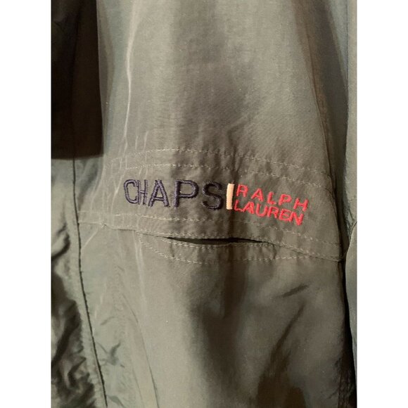 Vtg 90’s Chaps Ralph Lauren Mens Sz L 1/2 Zip Pullover Coat Sailing Jacket Green - Picture 6 of 10